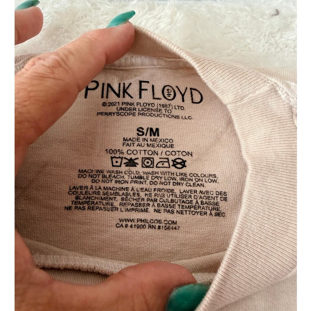 Pink Floyd Dark Side 1973 Cobo Arena Long Sleeve Tee S/M NWOT - Picture 6 of 6